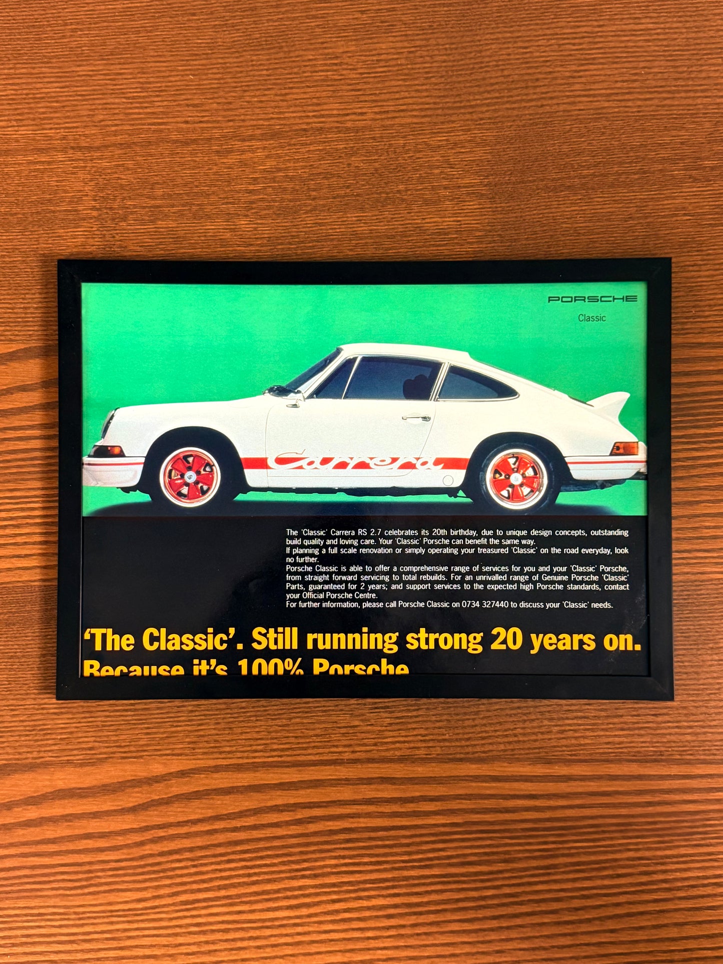 Original Porshe 911 Carrera Advert - 1981
