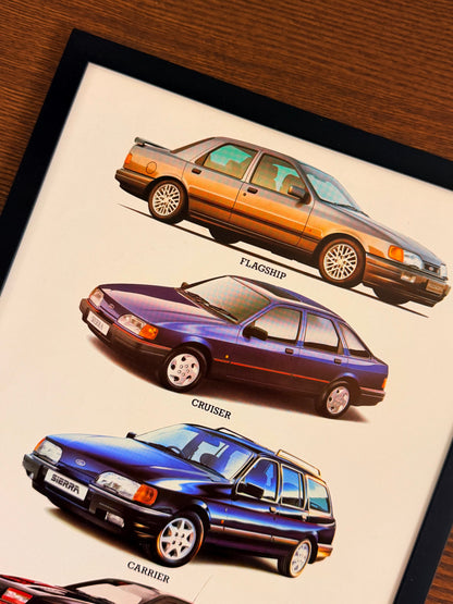 Original Ford Sierra Escort Cosworth Rs Generations Advert - 1980s