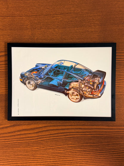 Original Porsche 911 Technical Art- 1981