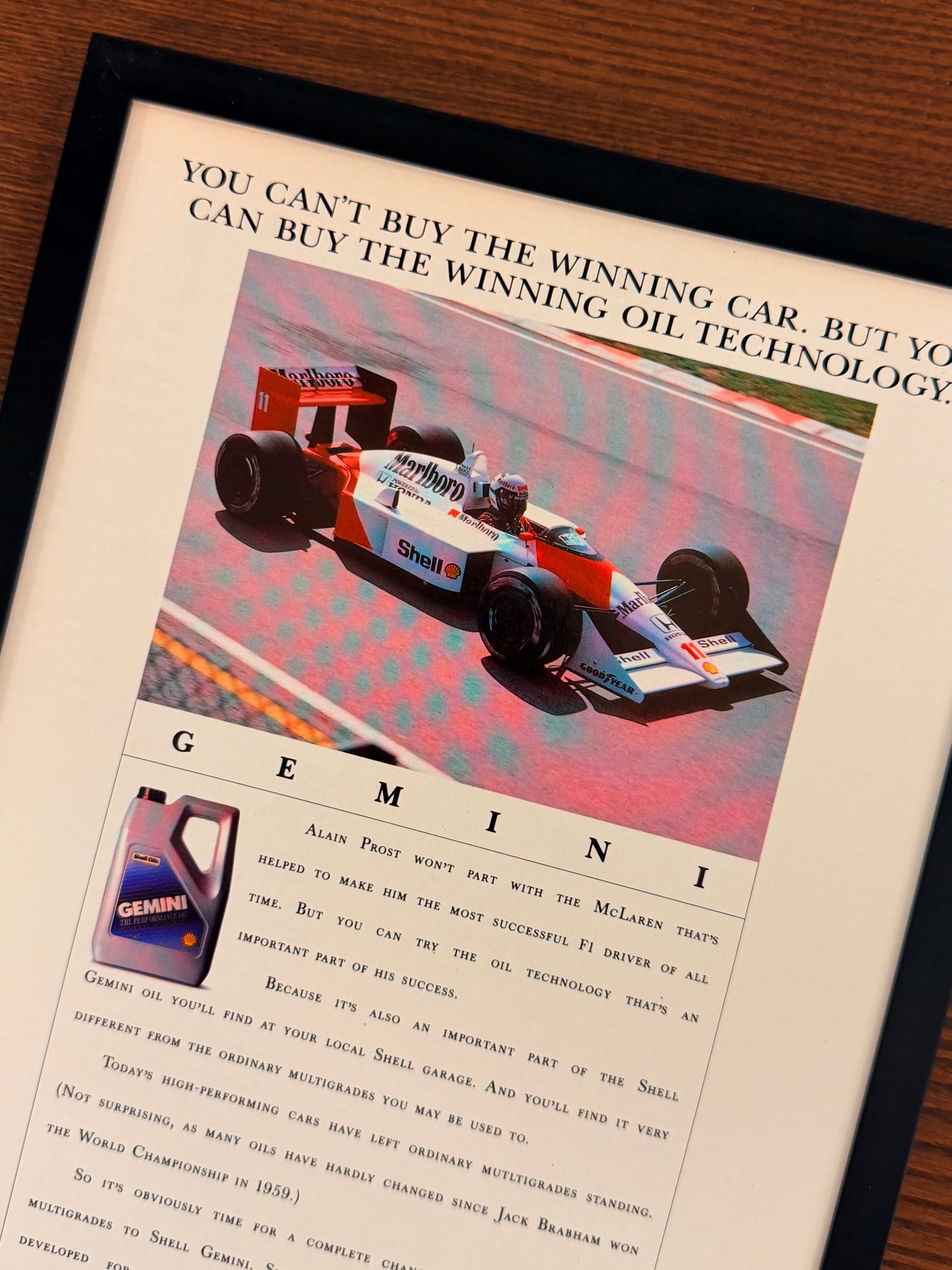 Original Shell McLaren Marlboro Formula 1 Advert - 1980s