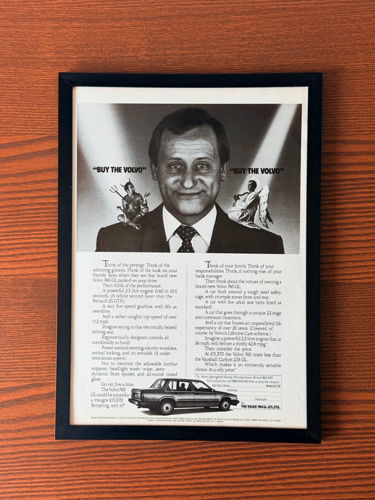 Original Volvo 740 GL Advertisement - 1980s