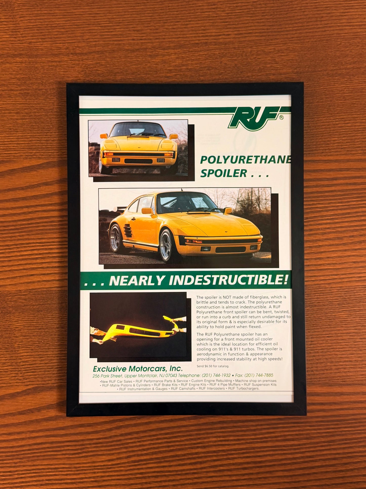 Original Porsche RUF Advert - 1989