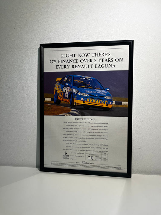 RARE Original Williams Renault Laguna Advert- 1990s