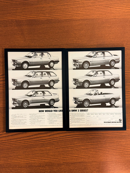 Original BMW E30 3 Series Advert - 1980s