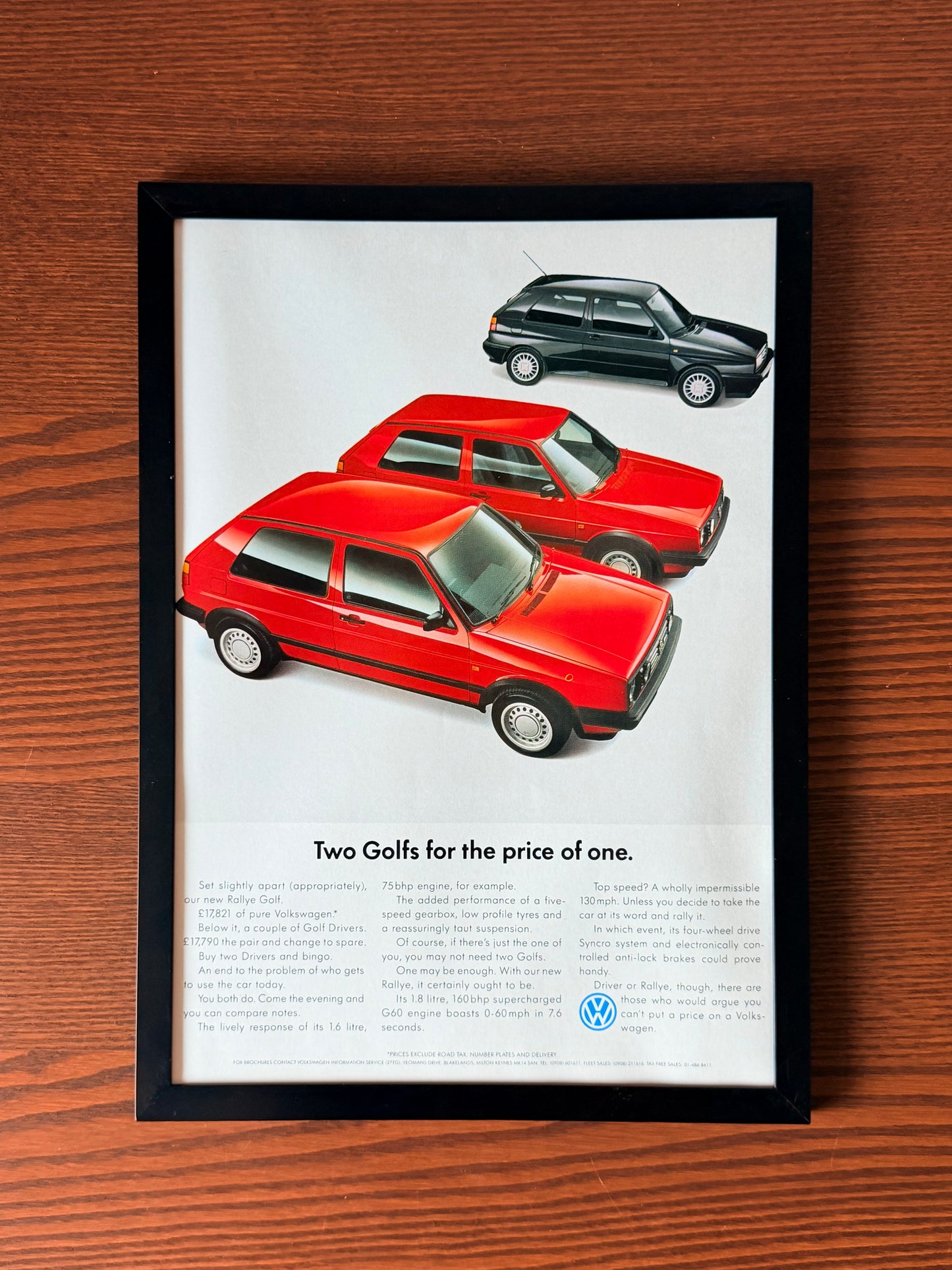 Original Volkswagen Golf Mk2 Advert- 1980s