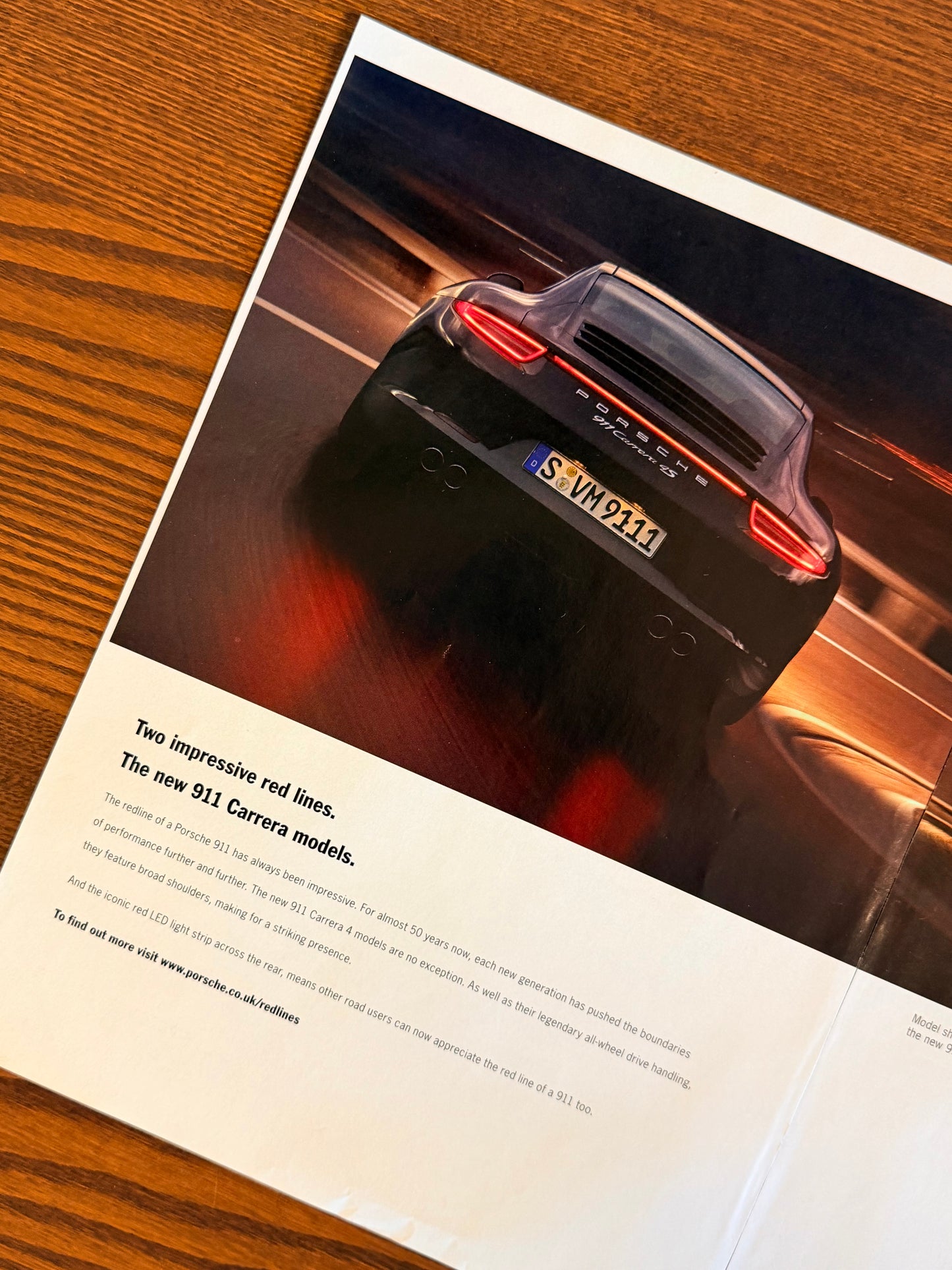 Original Porsche 911 Carrara 4s Advert - 2010s