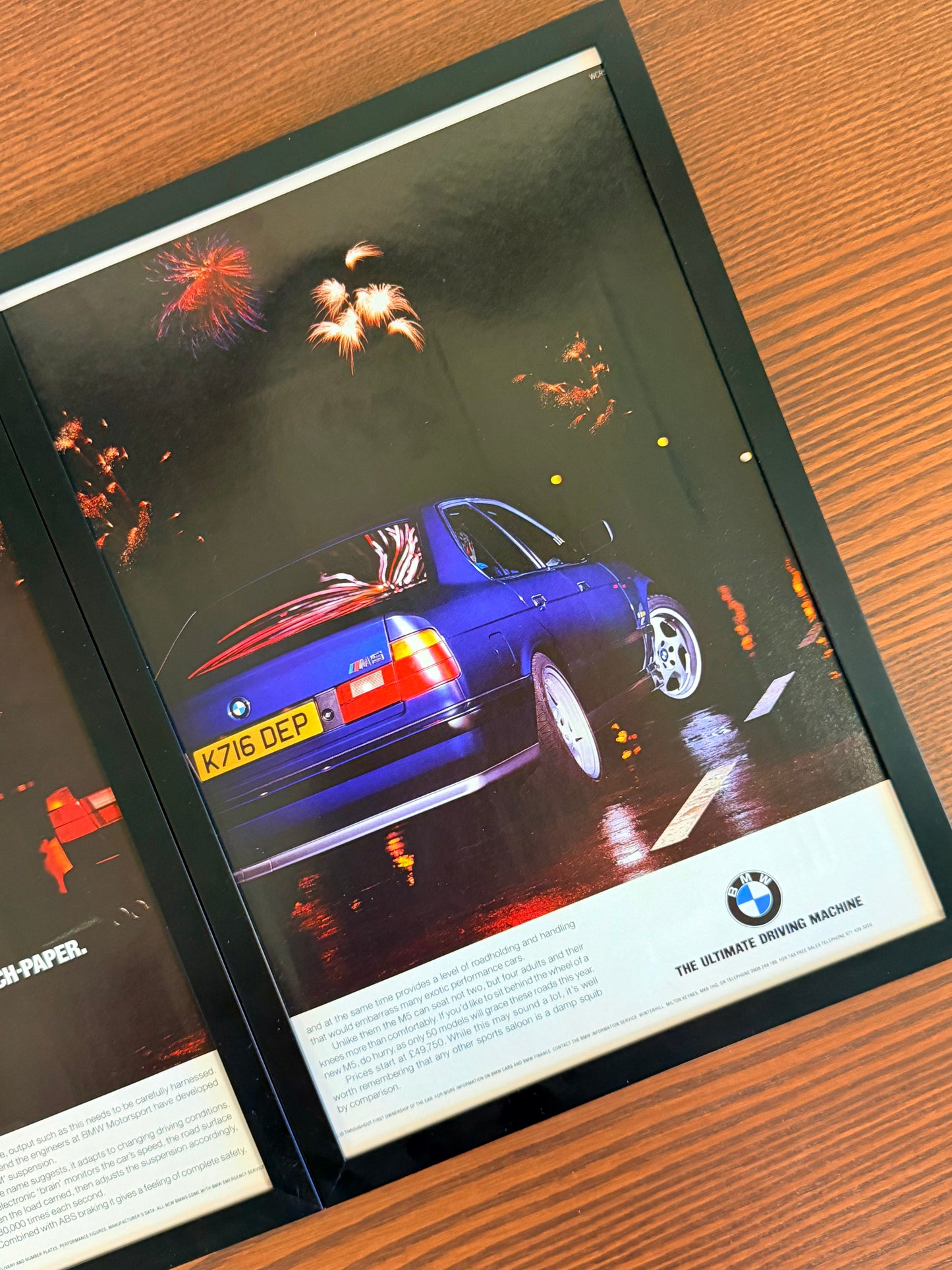 Original BMW M5 E34 Advert - 1990s