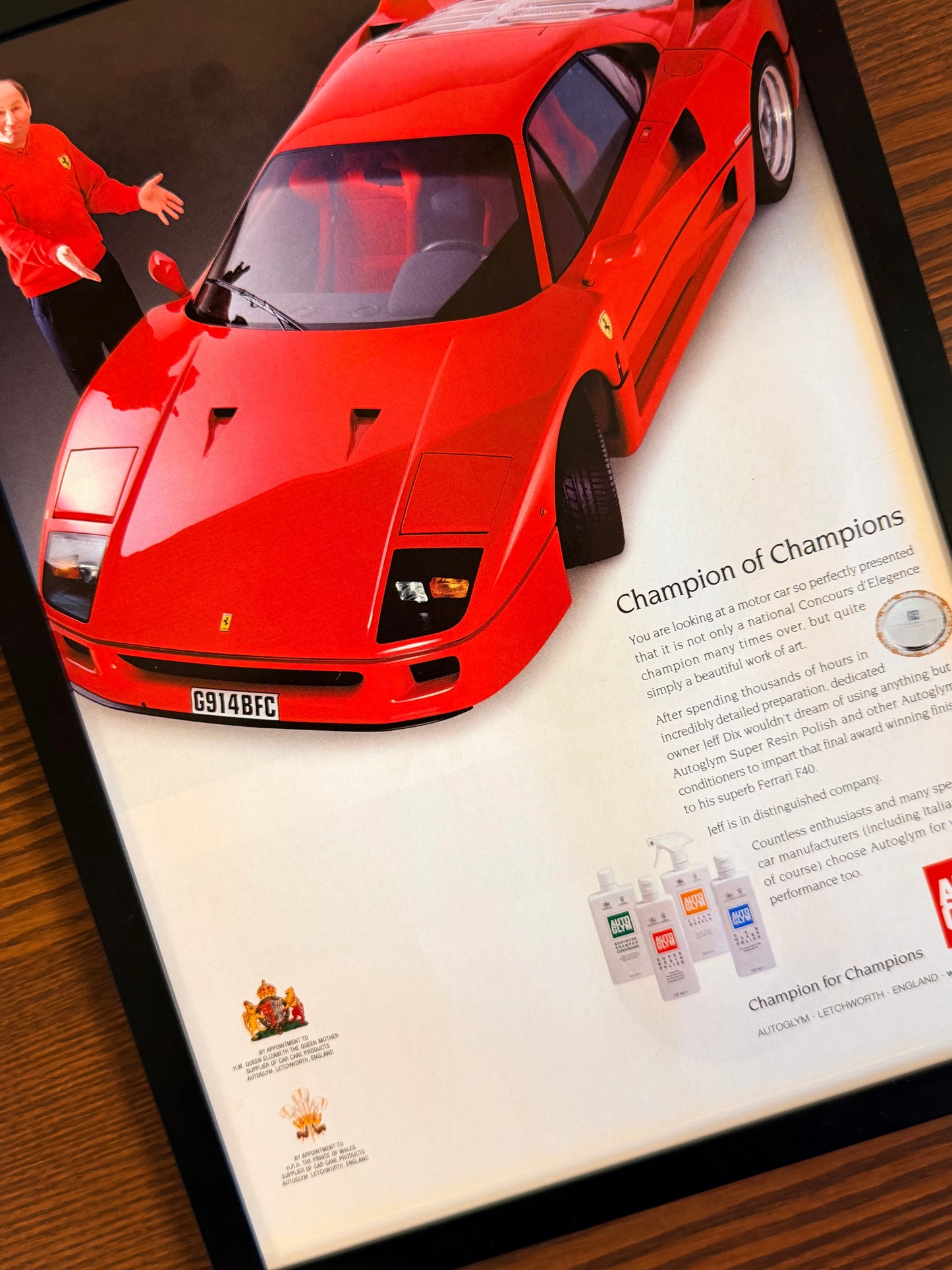 Original Ferrari F40 Advert - 1990s