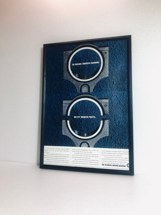 Original Rare BMW Conrods Advert - 1980s