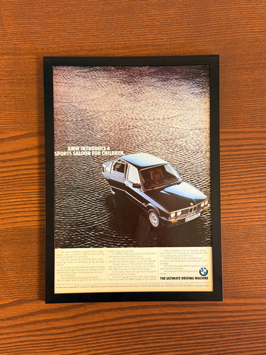 Original BMW 3 Series E30 Coupe Advert - 1990s