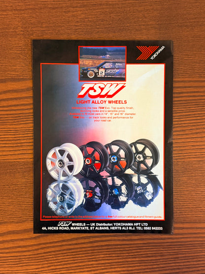Original TSW Yokohama Wheels Advert - 1990s