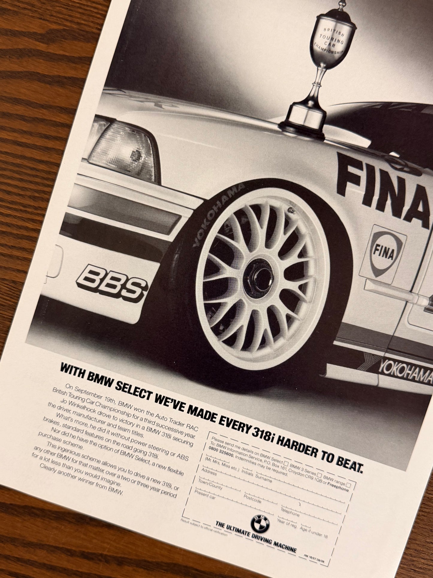Original BMW E36 318i Advert - 1990s