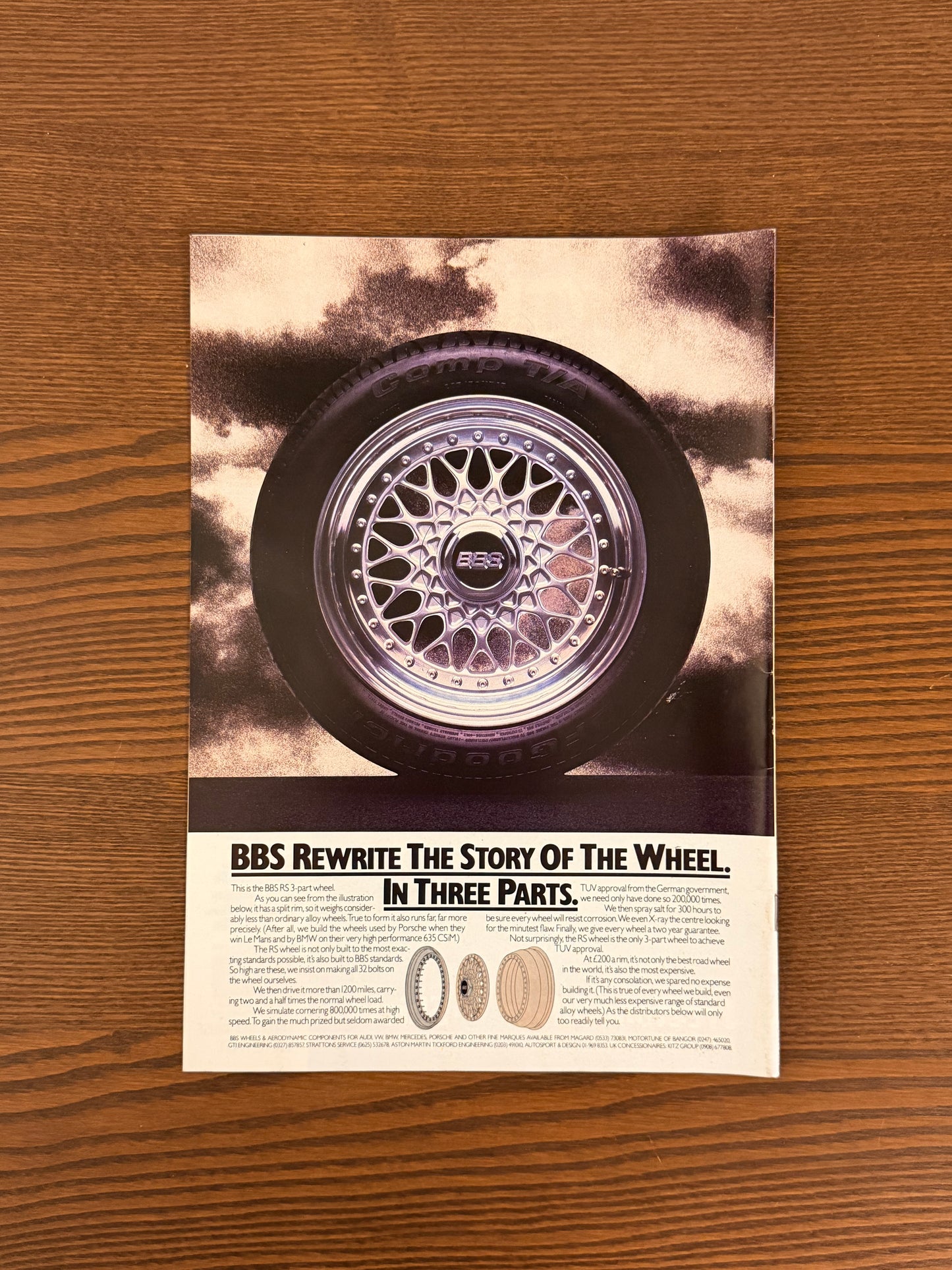Original BBS RS 3 Split Alloys  Advert - 1985