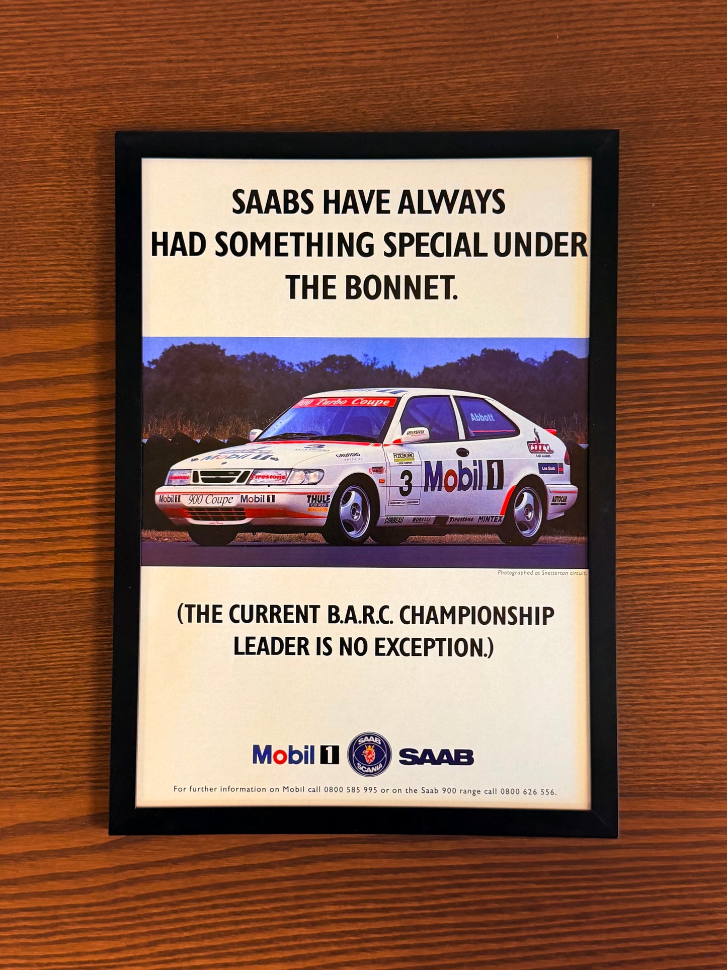 Original Saab 9000 Mobil Advert - 1990s