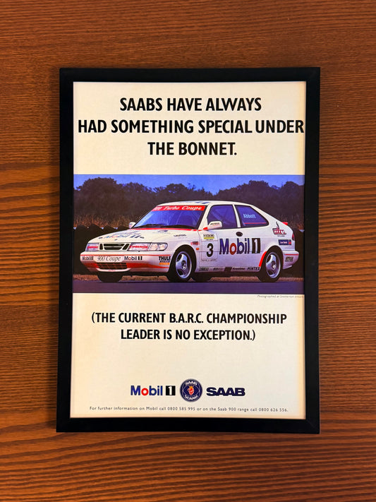Original Saab 9000 Mobil Advert - 1990s