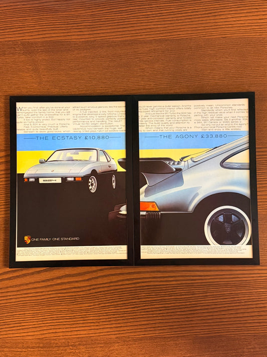 Original Porsche 911 & 924 Advert - 1980s