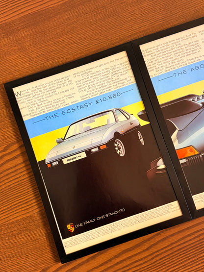 Original Porsche 911 & 924 Advert - 1980s