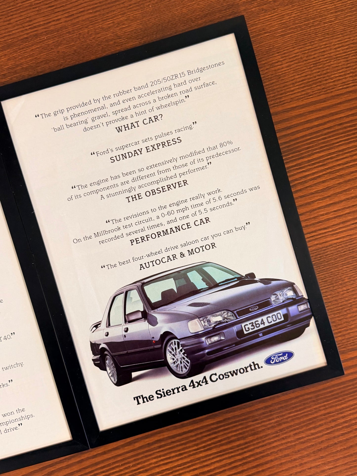 Original Ford Sierra Cosworth Advert - 1980s