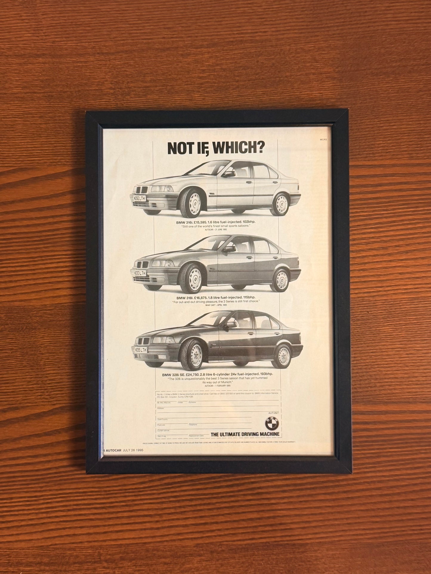 Original E36 Coupe Advert - 1990s