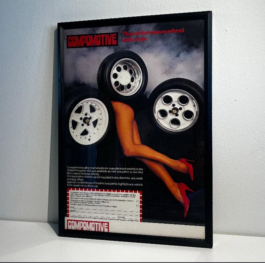 Original Vintage Compomotive Alloys/Wheels Advert - 1990s