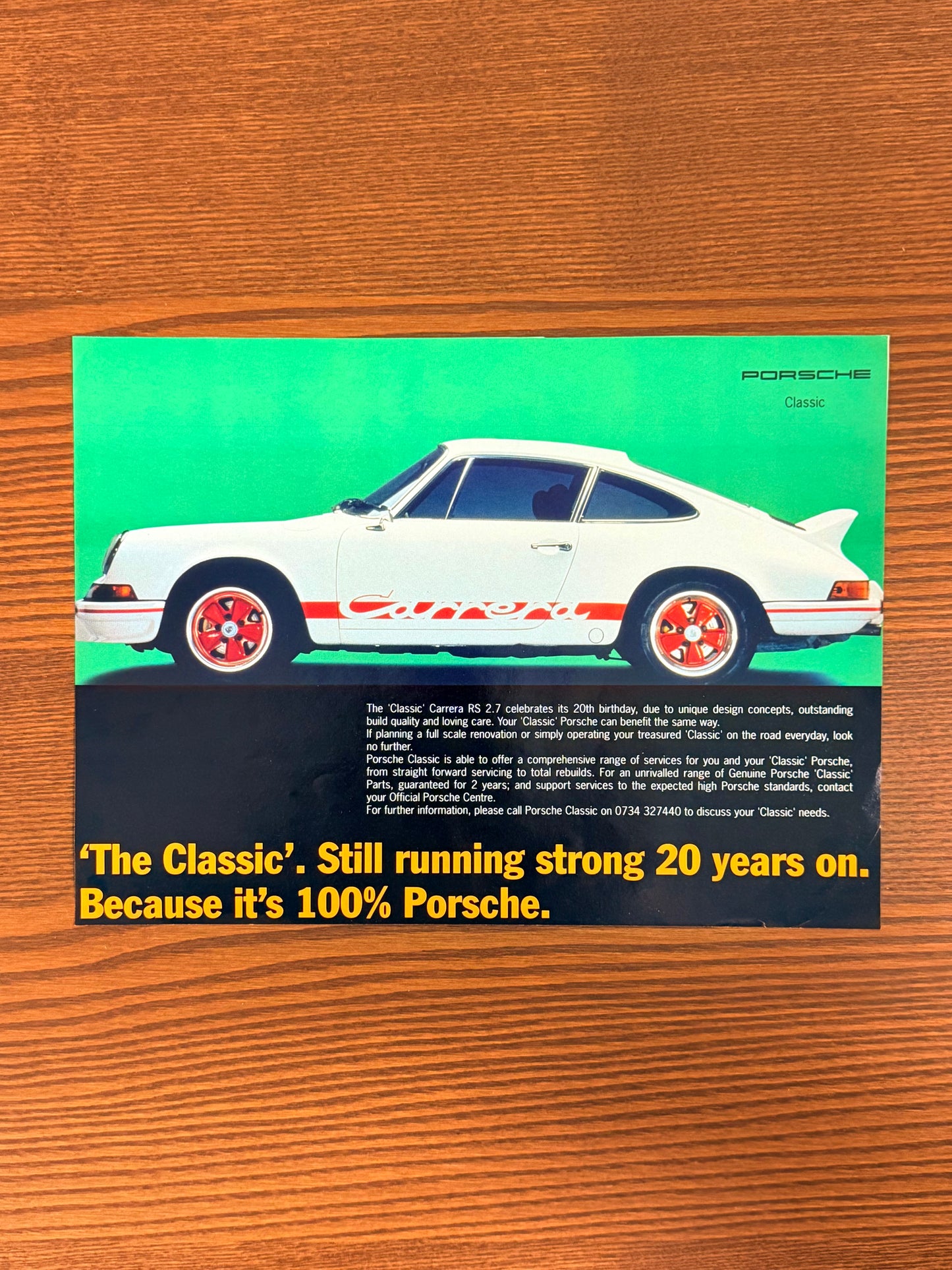 Original Porshe 911 Carrera Advert - 1981