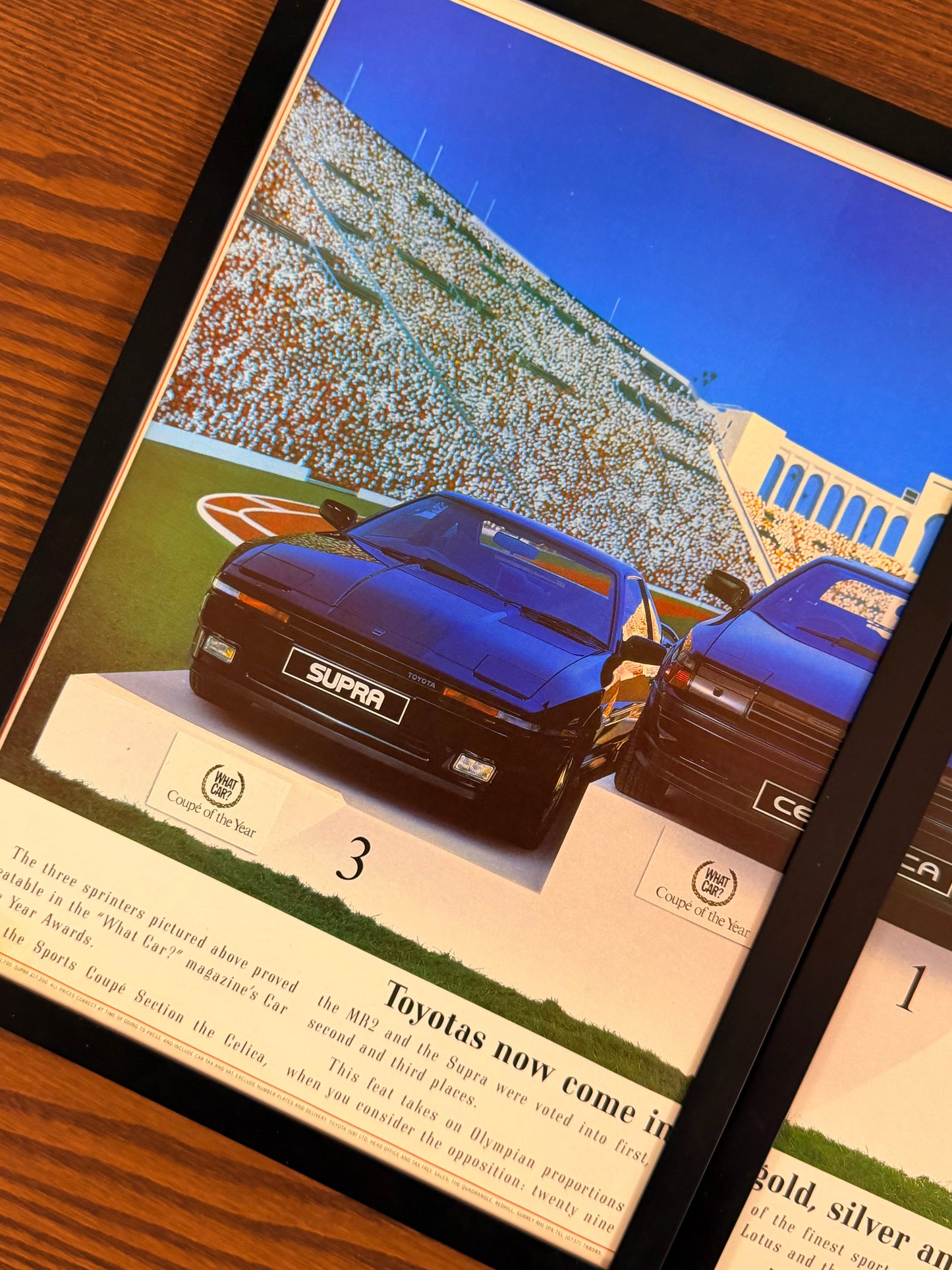 Original Toyota Supra, MR2, Celica Advert - 1980s