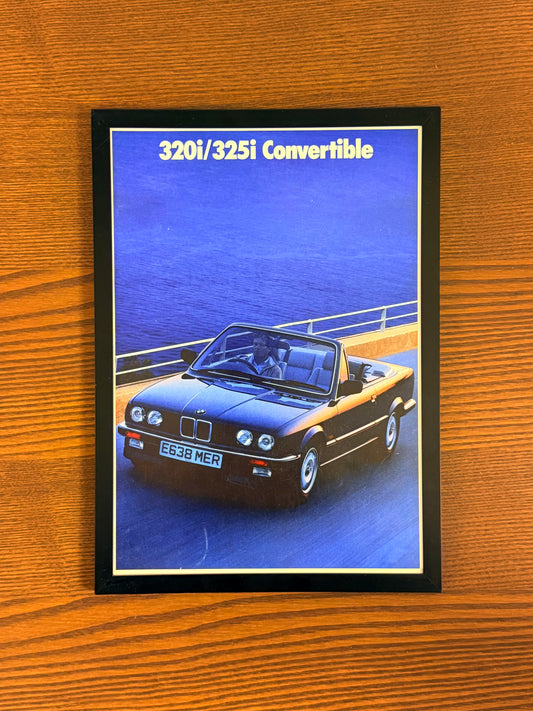 Original BMW E30 320i 325i Convertible 3 series Advert - 1980s