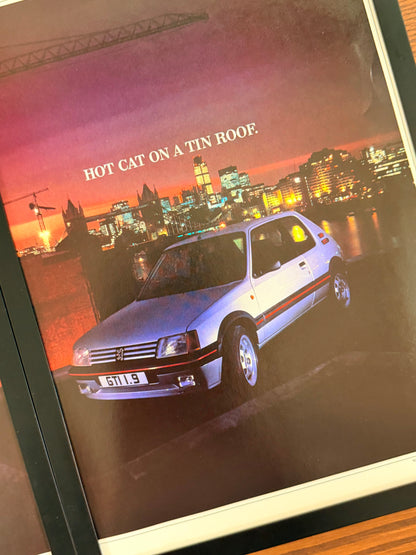 Original Peugeot 205 GTI 1.9 Advert - 1980s