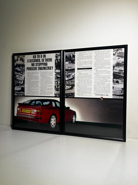 Original Porsche 944 Turbo Advert - 1980s