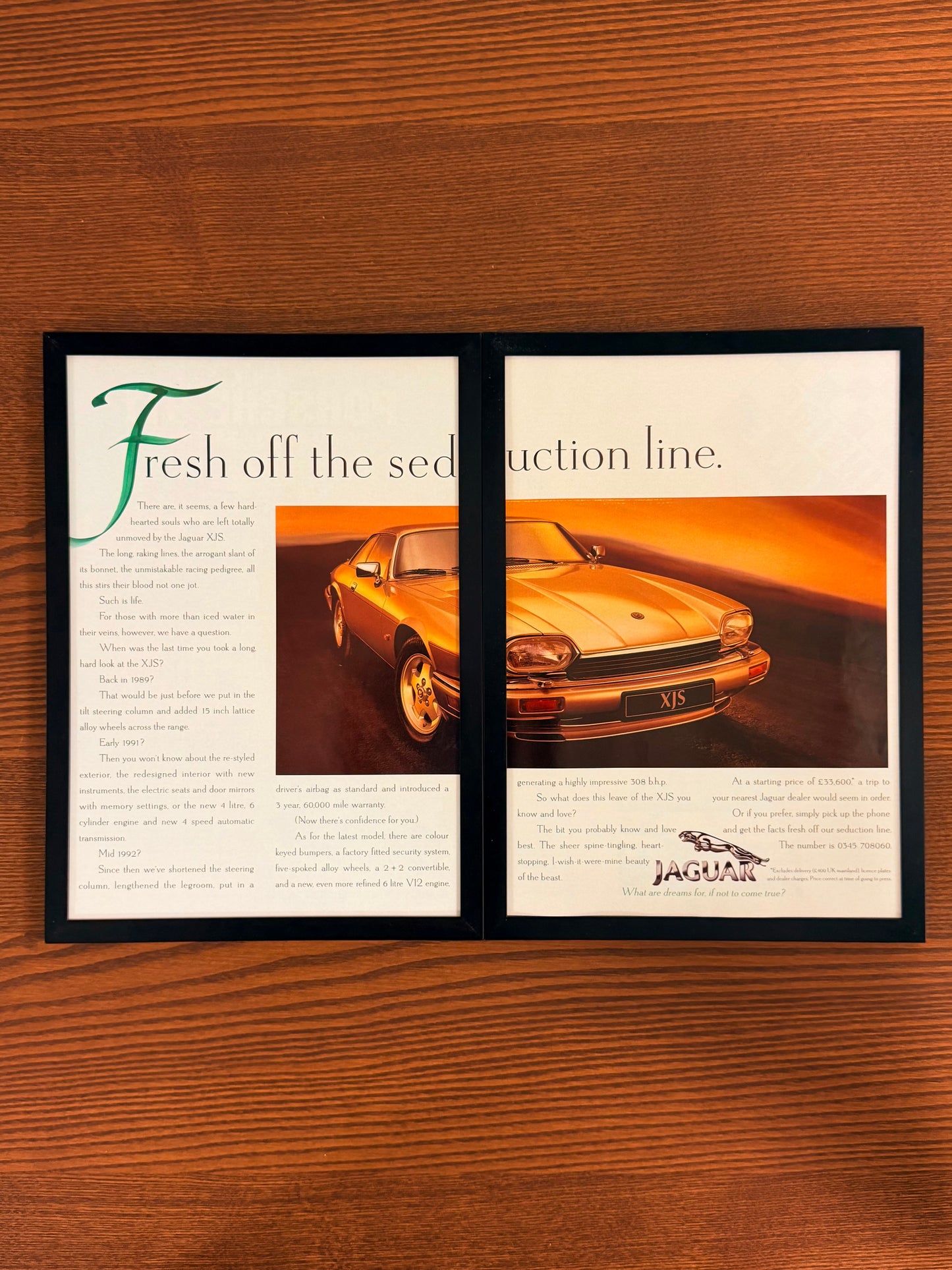 Original Jaguar XJS Advert - 1980s