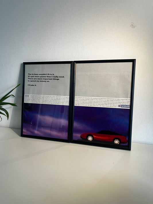 RARE Original Nissan 200sx Advert - 1990s