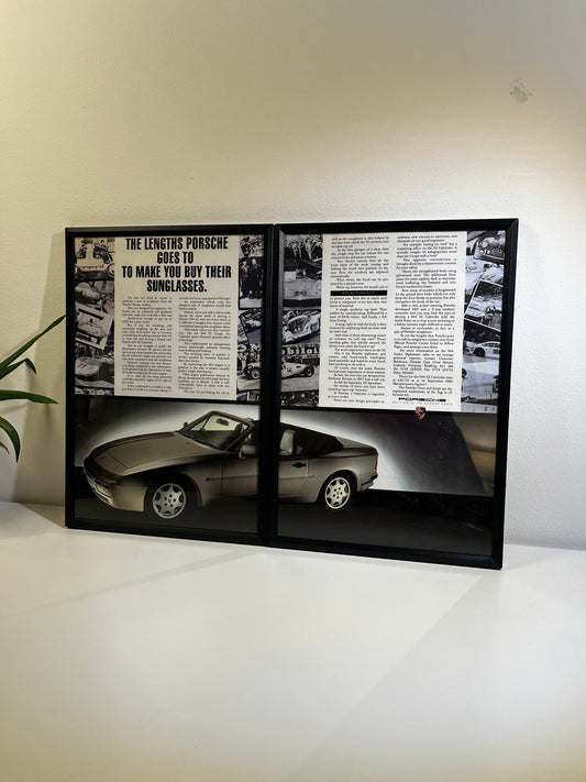 RARE Original Porsche 944 S2 Cabriolet Advert - 1990