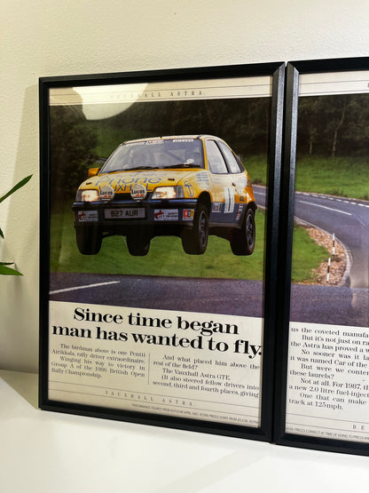 Rare Original 90s Vauxhall Astra GTE Advert
