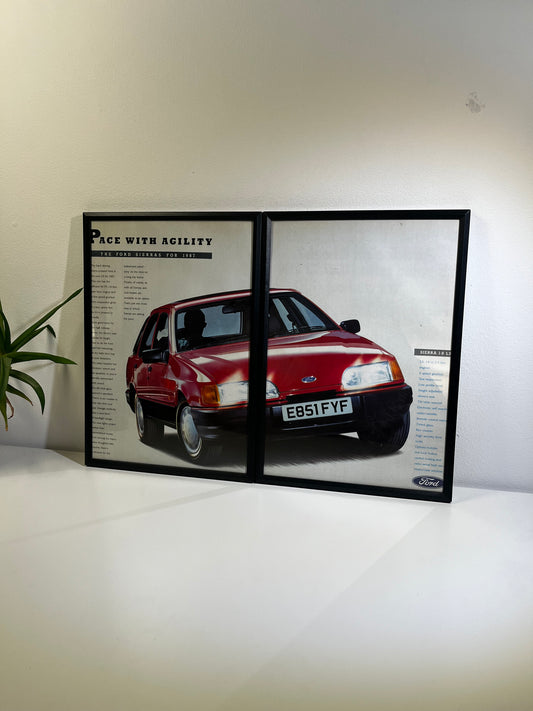 RARE Original Ford Sierra Advert - 1980s