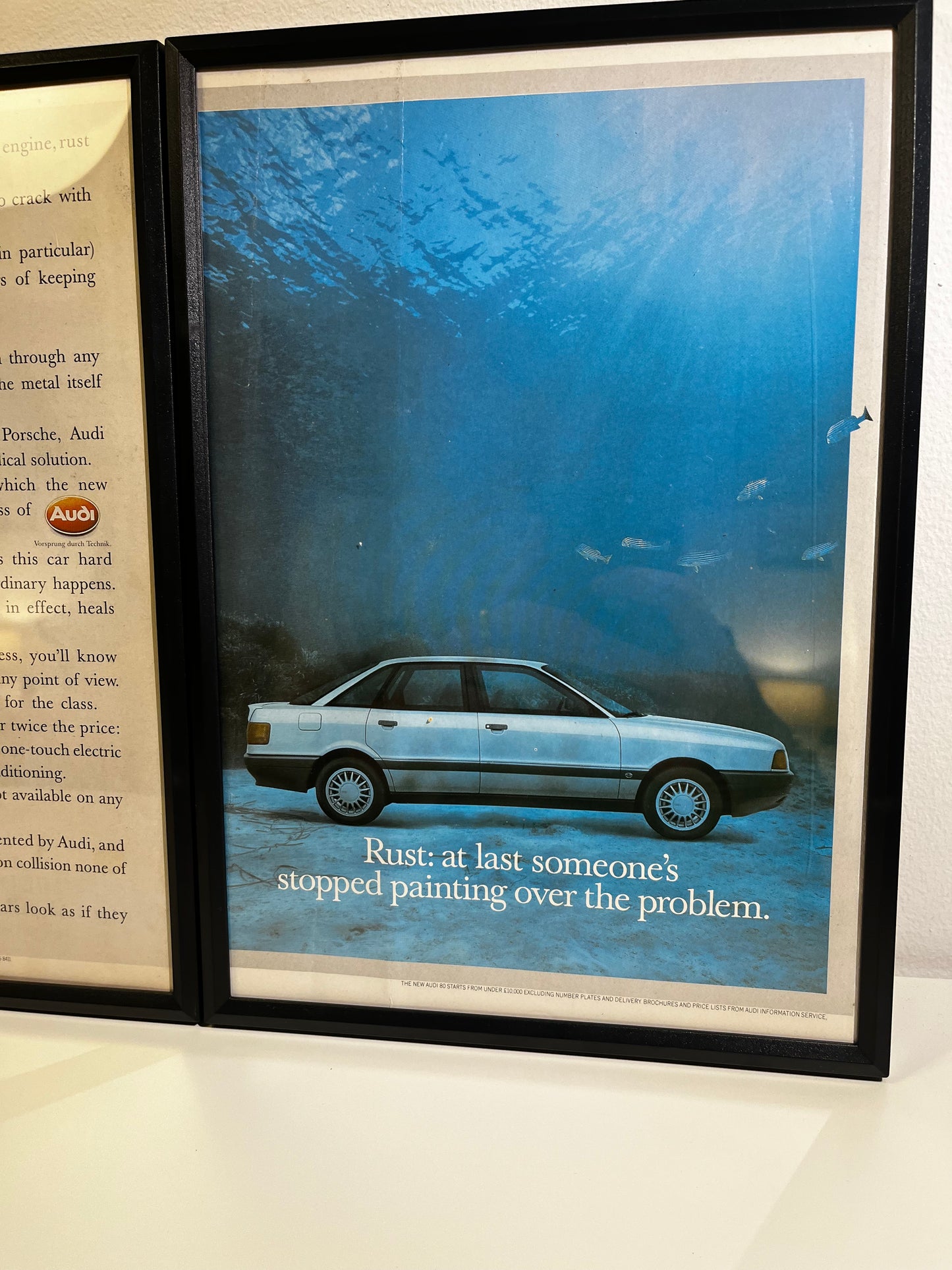 RARE Original Audi Advert  - 1980s