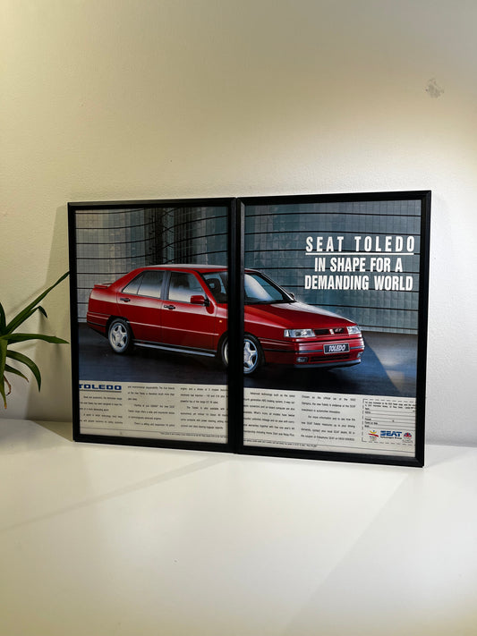 RARE  Original Seat Toledo GT Advert - 1990s
