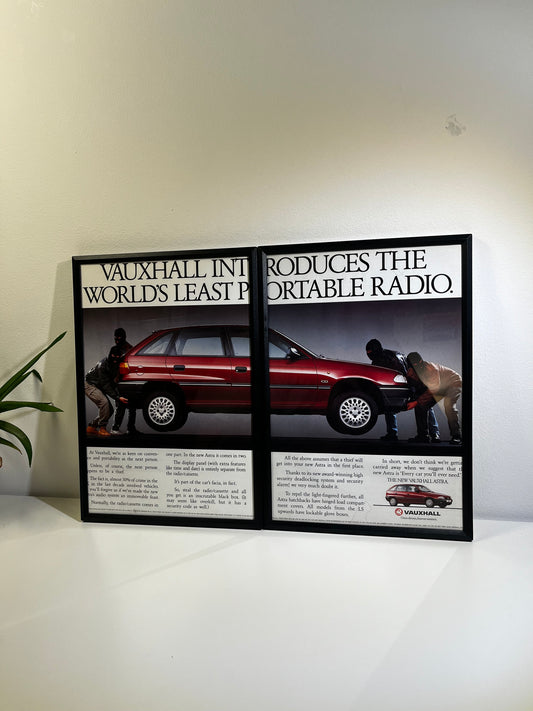 RARE Original Vauxhall Astra Advert - 1990s