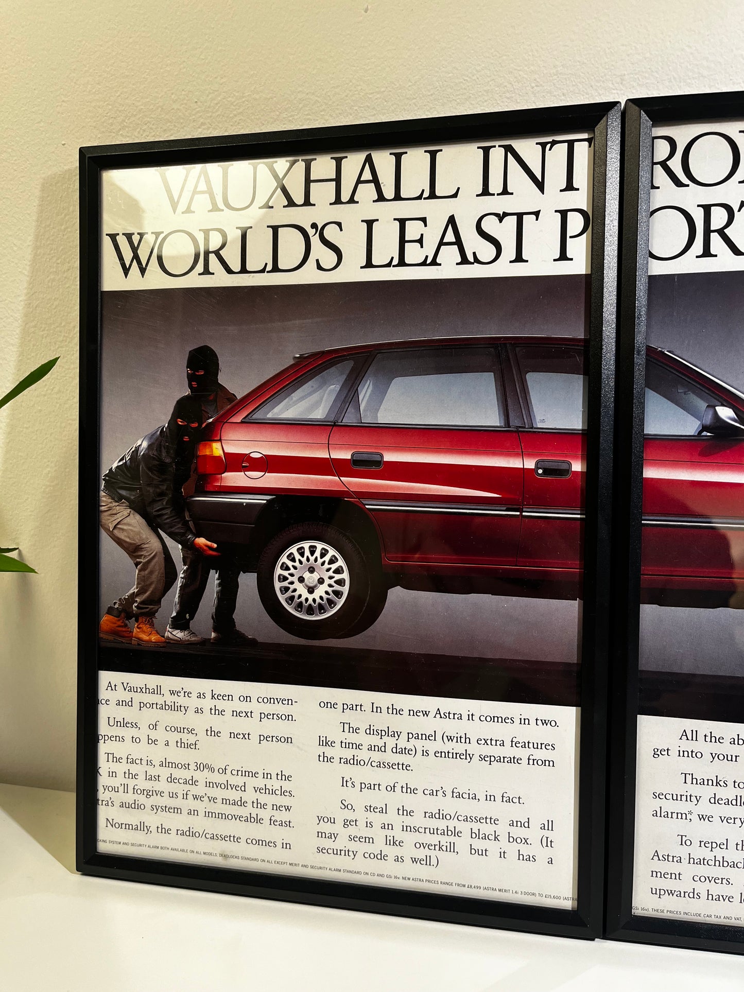 RARE Original Vauxhall Astra Advert - 1990s