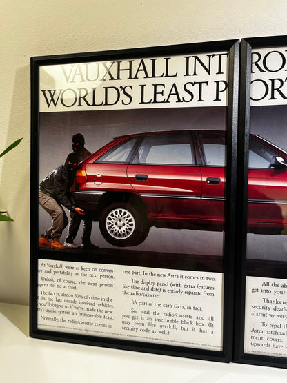 RARE Original Vauxhall Astra Advert - 1990s