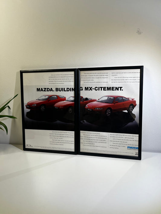 RARE Original Mazda Mx-5 and Mx-6 Advert - 1992