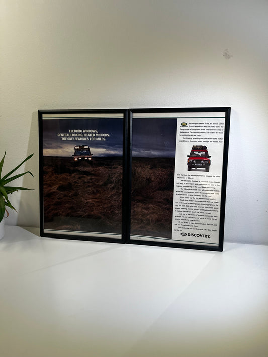 Original Vintage Land Rover Discovery Camel Trophy Expedition Advert - 1992