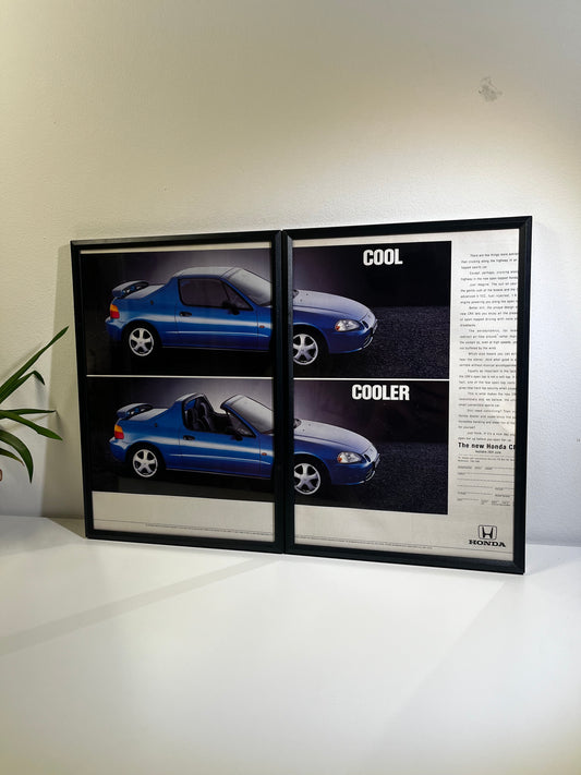RARE Original Honda Crx Advert - 1990s
