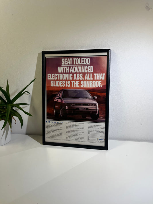 RARE  Original Seat Toledo Advert - 1990s
