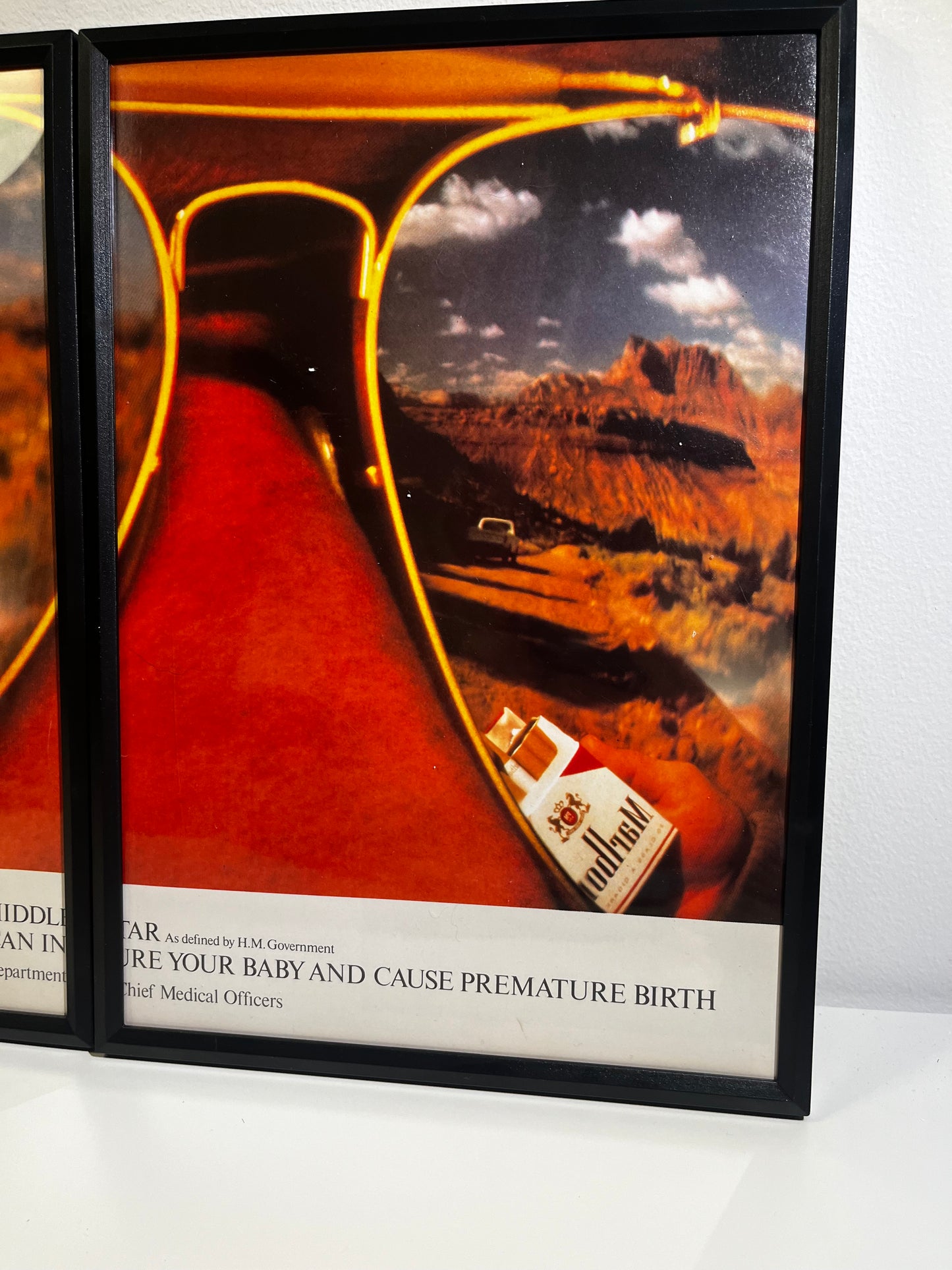 EXTREMELY RARE Original Vintage Marlboro Cigarette Advert - 1980s