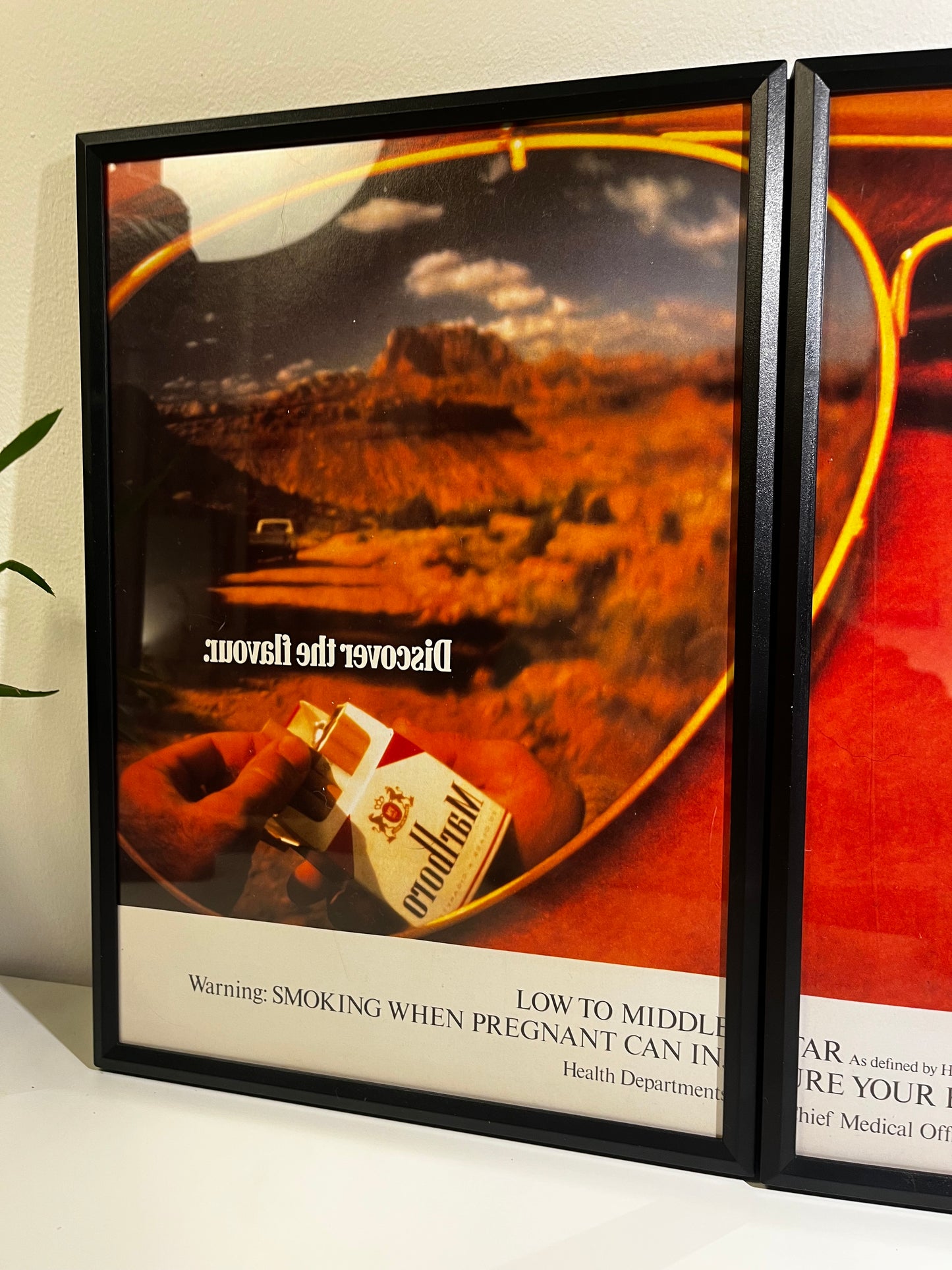 EXTREMELY RARE Original Vintage Marlboro Cigarette Advert - 1980s