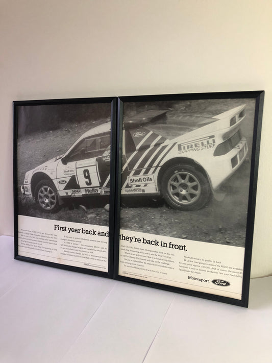 Original Ford Rally RS 200 Advert - 'First year back and they're back in front' - 1986