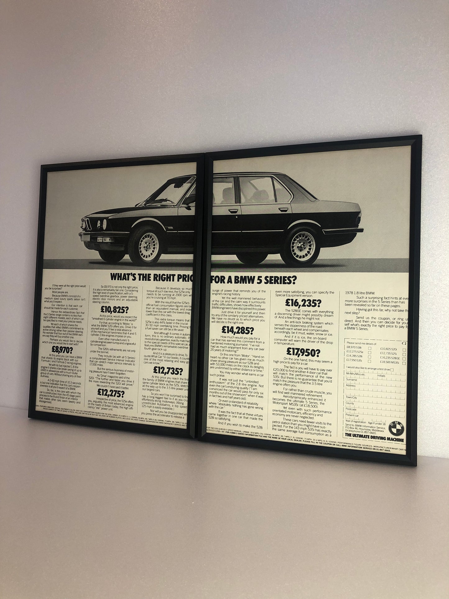 Original BMW 5 Series Advert - 1985