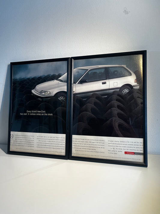 RARE Original Honda Civic Advert - 1990s