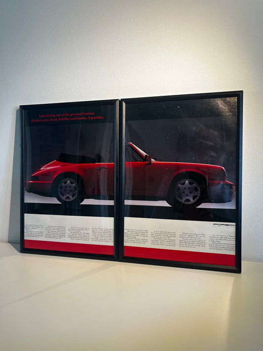 Original Porsche 911 Carrera Advert - 1990