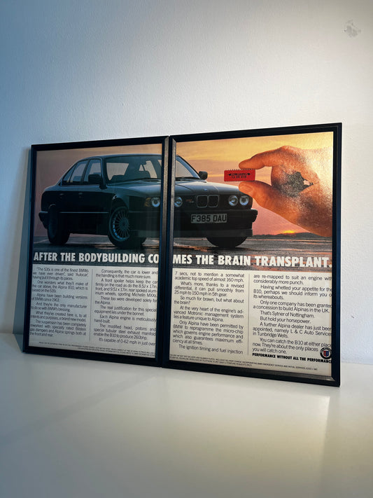 Original BMW E34 B10 Alpina Advert – 1988